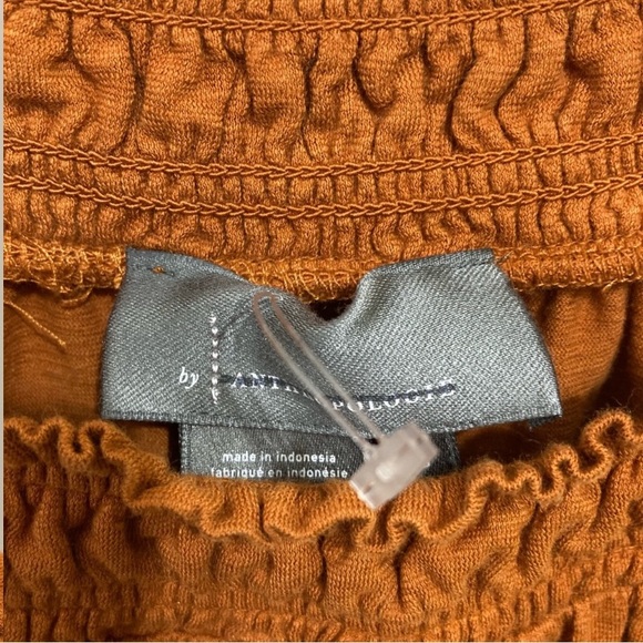 Anthropologie Lillian Ruched Tank Top Size Small-Medium Rust Orange New - Picture 10 of 10